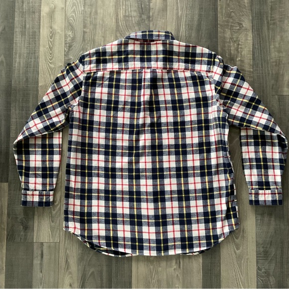 LL Bean Scotch Plaid Flannel Shirt
# 228061
Blue White Red Plaid
Men’s Large - Picture 6 of 6